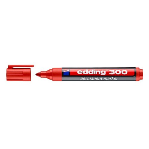 Alkoholos marker EDDING 300 kerek piros