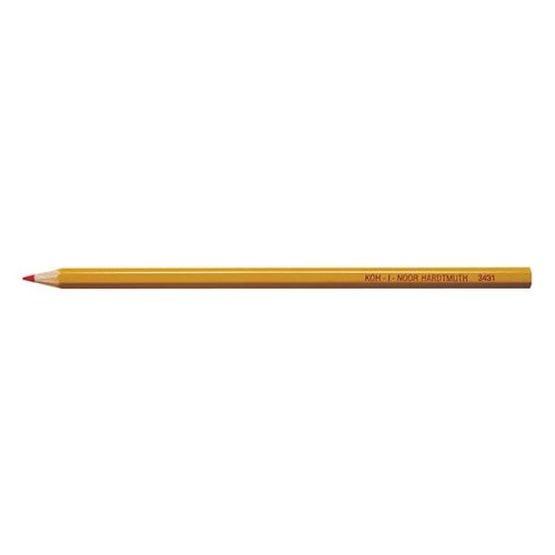 Színes ceruza KOH-I-NOOR 3431 hatszögletű piros
