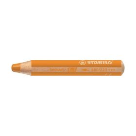   Színes ceruza STABILO Woody 3in1 hengeres vastag narancssárga