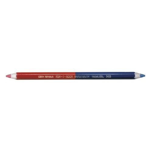 Postairón KOH-I-NOOR 3423 hatszögletű vastag piros-kék