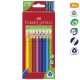 Színes ceruza FABER-CASTELL Junior háromszögletű 20 darabos