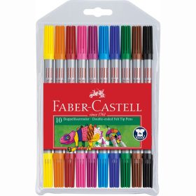 Filctoll FABER-CASTELL Grip kétvégű 10 darabos készlet