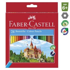 Színes ceruza FABER-CASTELL hatszögletű 24 darabos