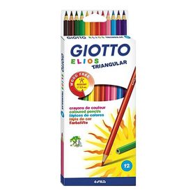   Színes ceruza GIOTTO Elios Wood Free háromszögletű 12 darabos