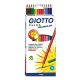 Színes ceruza GIOTTO Elios Wood Free háromszögletű 12 darabos