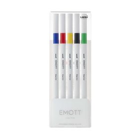   Tűfilc UNI EMOTT 5 darabos készlet 0,4mm (kék, piros, sárga, fekete, zöld)