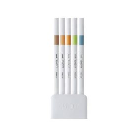   Tűfilc UNI EMOTT 5 darabos készlet 0,4mm (bézs, világosnarancs, élénk sárga, világoszöld, saxe kék)