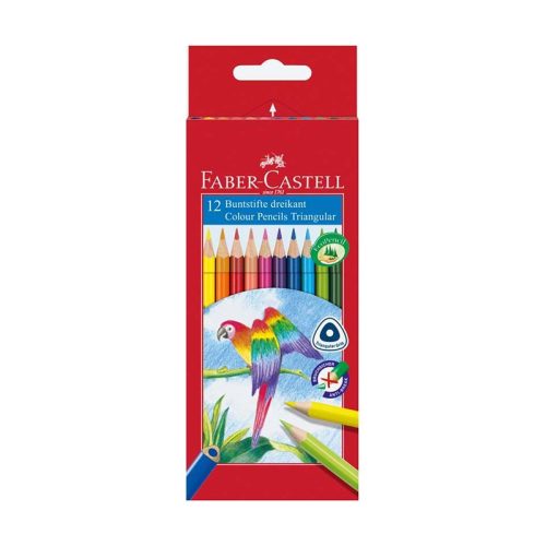 Színes ceruza FABER-CASTELL 1165 Papagáj háromszögletű 12 darabos