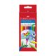 Színes ceruza FABER-CASTELL 1165 Papagáj háromszögletű 12 darabos