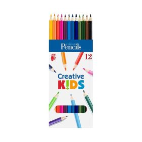 Színes ceruza ICO Creative Kids hatszögletű 12 darabos