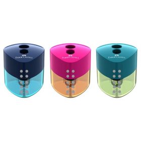   Hegyező FABER-CASTELL Grip 2 lyukú áttetsző trendi színekben