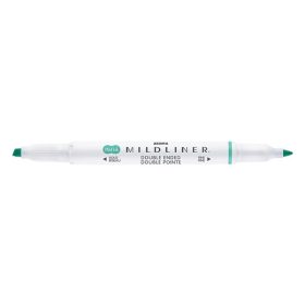   Szövegkiemelő kétvégű ZEBRA Mildliner fluorescent 1,4-4,0 mm kékeszöld