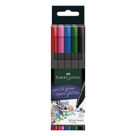 Tűfilc FABER CASTELL Grip alap színek 0,4mm 5 darabos