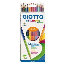   Színes ceruza GIOTTO biocolor kétvégű 24 szín 12 darabos