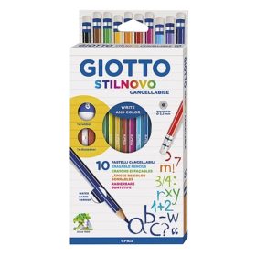 Színes ceruza GIOTTO hegyezővel, radírral 10 darabos