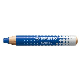   Jelölőceruza STABILO MARKdry fehér táblákhoz és flipchartpapírhoz vastag kerek heggyel kék