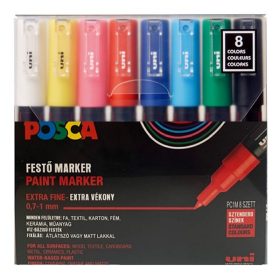 Filctoll UNI Posca PC-1M 8 darabos készlet