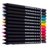 Színes ceruza ASTRA fekete hatszögletű testű 12 színű ajándék hegyezővel