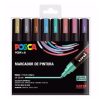 Filctoll UNI Posca PC-5M metál színek 8 darabos készlet