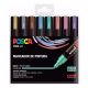 Filctoll UNI Posca PC-5M metál színek 8 darabos