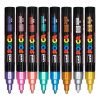 Filctoll UNI Posca PC-5M metál színek 8 darabos készlet