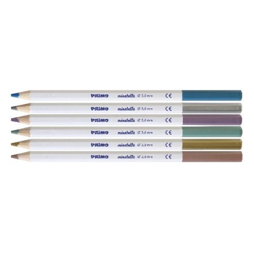 Színes ceruza PRIMO Minabella hatszögletű metál 6 darabos