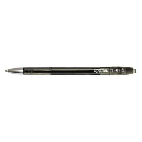Golyóstoll OPTIMA nyomógombos TB 401 0,7 mm fekete