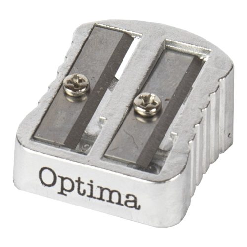 Hegyező OPTIMA fém bordázott fogórész 2 lyukú 1db/bliszter
