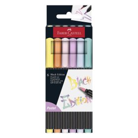   Filctoll FABER-CASTELL Black Edition pasztell 6 darabos készlet