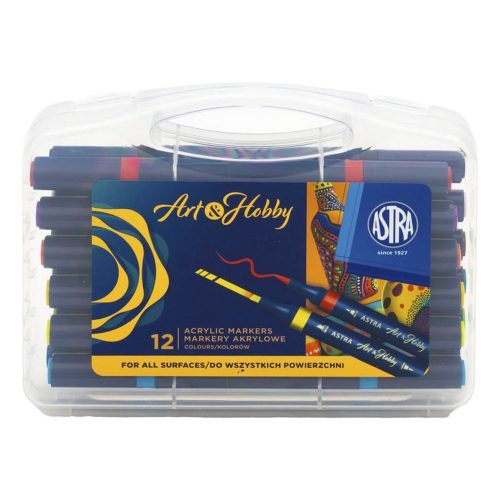 Filctoll ASTRA PEN kétvégű 12 darabos készlet