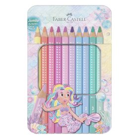   Színes ceruza FABER-CASTELL Sparkle jumbo fém dobozos 10 darabos
