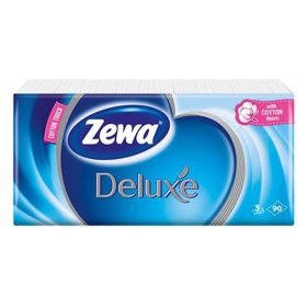 Papírzsebkendő ZEWA Deluxe Original 3 rétegű 90 darabos