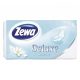 Papírzsebkendő ZEWA Deluxe 3 rétegű 90 darabos Sensitive/Blossom Moments