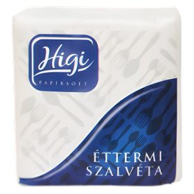 Szalvéta HIGI éttermi-gastro fehér 1 rétegű 600 lapos