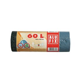   Szemeteszsák ALUFIX 60L zárószalaggal 16 mikronos zöld 20 darabos