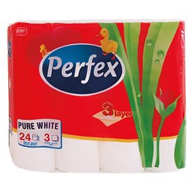 Toalettpapír PERFEX Soft & Light 3 rétegű 24 tekercses