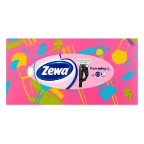   Papírzsebkendő ZEWA Everyday 2 rétegű 100 darabos dobozos