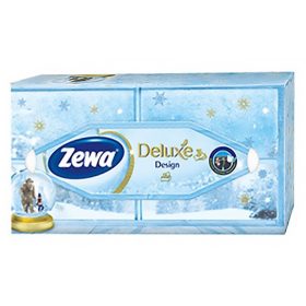 Papírzsebkendő ZEWA Deluxe 3 rétegű  90 darabos dobozos