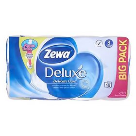 Toalettpapír ZEWA Deluxe Pure White 3 rétegű 16 tekercses