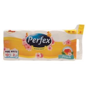   Toalettpapír PERFEX Soft & Light barack 3 rétegű 10 tekercses