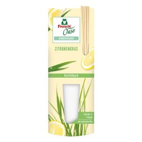   Légfrissítő utántöltő FROSCH Oase citromfűvel pálcikás 90ml