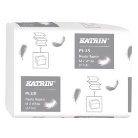   Szalvéta KATRIN M2 2 rétegű 25,5x15,5 cm 140 lapos hófehér 21 csomag/karton