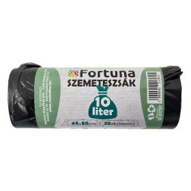 Szemeteszsák VECTRALINE 10L fekete 45x50 cm 20 darabos