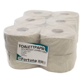   Toalettpapír FORTUNA Economy Jumbo mini 17-18 cm 1 rétegű 120 m natúr 12 tekercs/csomag