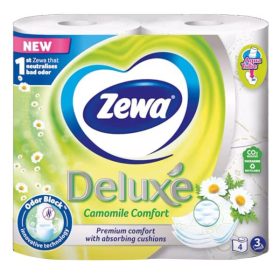   Toalettpapír ZEWA Deluxe Camomile comfort 3 rétegű 4 tekercses