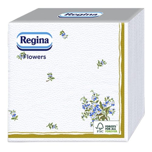 Szalvéta REGINA Virág 1 rétegű 33x33 cm 1/4 hajtogatott 45 lapos vegyes mintás