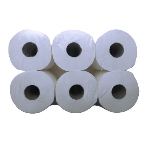Toalettpapír VECTRALINE Standard Jumbo mini 19 cm 2 rétegű 100 m 100% cellulóz hófehér 12 tekercs/csomag