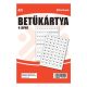 Betűkártya VECTRALINE 4 lapos