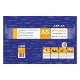 Füzetborító NEBULO A/5 öntapadós sima 10 darabos