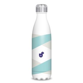 Kulacs duplafalú ARS UNA fém 500 ml csíkos